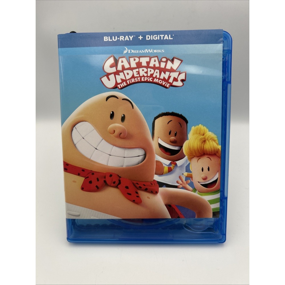 Captain Underpants: The First Epic Movie Blu-ray Cartoon Prankster Funny School